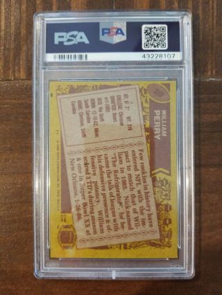 1986 Topps William Perry PSA 8 2