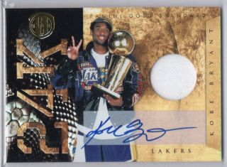 Kobe Bryant 2010 - 11 Panini Gold Standard 24k Jersey Auto Autograph 16/49 Lakers