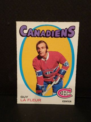 1971 O - Pee - Chee Hockey Guy Lafleur Rookie Rc 148 Montreal Canadiens