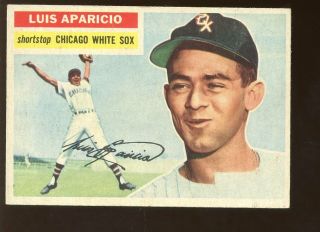 1956 Topps Baseball Card 292 Luis Aparicio Rookie