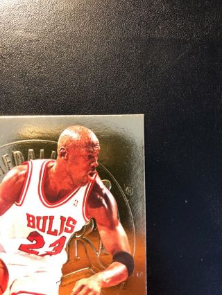 Michael Jordan 1995 - 96 Fleer Ultra Gold Medallion Edition Card 25 VERY GOOD 4
