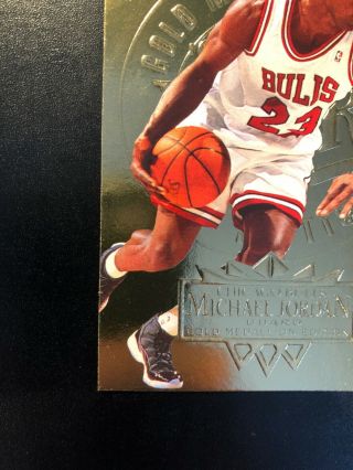 Michael Jordan 1995 - 96 Fleer Ultra Gold Medallion Edition Card 25 VERY GOOD 5