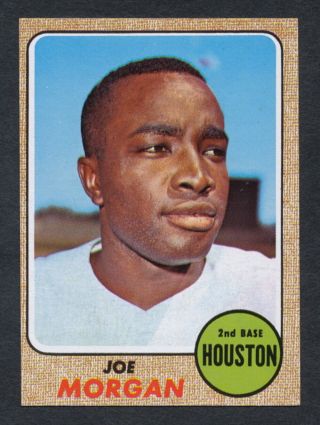 Joe Morgan Hof Houston Astros 1968 Topps 144 Nm Or Better