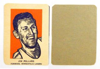 1952 Wheaties Jim Pollard Hand Cut