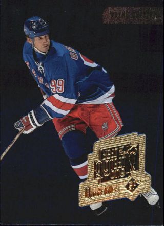 1998 - 99 (rangers) Spx Top Prospects Year Of The Great One Wg5 Wayne Gretzky
