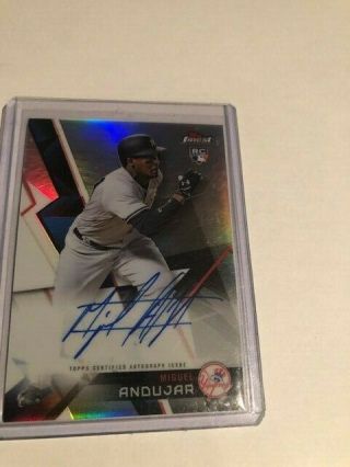 2018 Topps Finest Miguel Andujar Auto