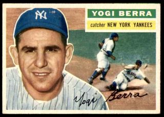 1956 Topps 110 Yogi Berra Yankees Ex To Ex,