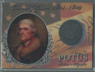 2018 Potus Historic Autographs Thomas Jefferson U.  S.  Coin 04/11