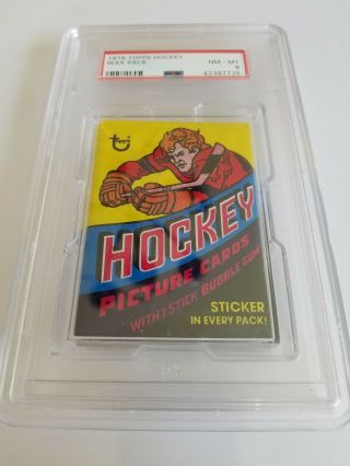 1978 Topps Hockey Wax Pack Psa Graded Nm - Mt 8