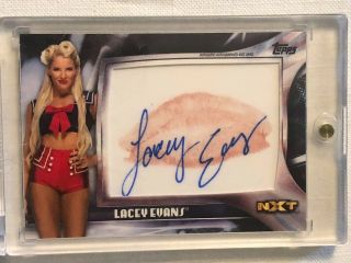 Lacey Evans 2019 Wwe Topps Nxt Autograph Auto Signed Kiss Card Kca - Le 11/25