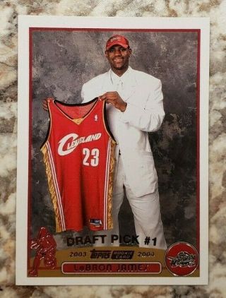 Lebron James 2003 - 04 Topps Rookie Card Rc 221