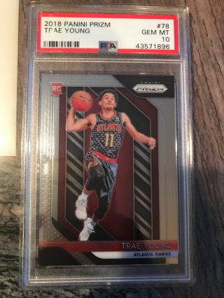 2018 Panini Prizm Trae Young 78 Rookie Psa 10 Rc