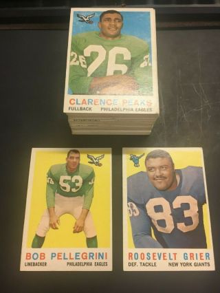 1959 Topps Football Set (85/170 Cards) Exmt/ex (s102)
