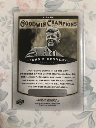 2019 Goodwin Champions Splash of Color 3D Lenticulars Code LS - JK John F.  Kennedy 2