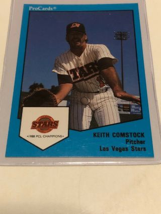 1989 Procards Keith Comstock Las Vegas Stars 14 Nr Mint/mint - 5201