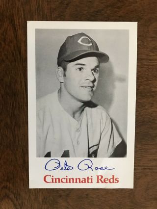 1968 Pete Rose Cincinnati Reds Team Issued Postcard
