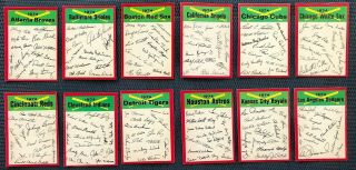 1974 Complete Set Of 24 O - Pee - Chee Team Check Lists All In Nm/mt