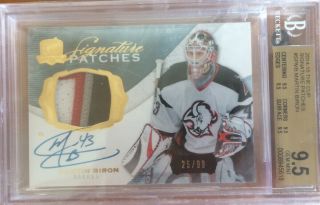 14 - 15 Ud The Cup Signature Patches /99 Martin Biron Bgs 9.  5 Gem Buffalo