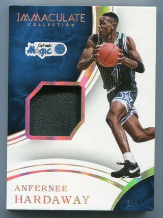 2015 - 16 Panini Immaculate Anfernee Hardaway Sneaker Swatches 01/44 Jersey Number