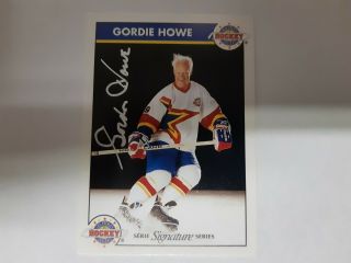 1995 Gordie Howe Zellers Masters Of Hockey Signature Series Certified Auto Card
