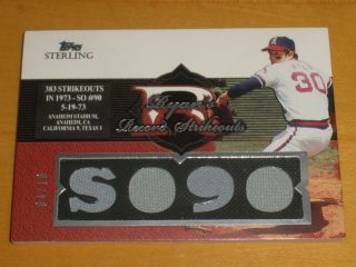 2006 Topps Sterling Moments Quad Game Jersey K10 Nolan Ryan 04/10