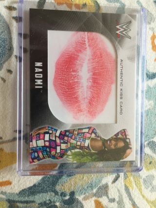 Topps Wwe Naomi Kiss Card Wrestling