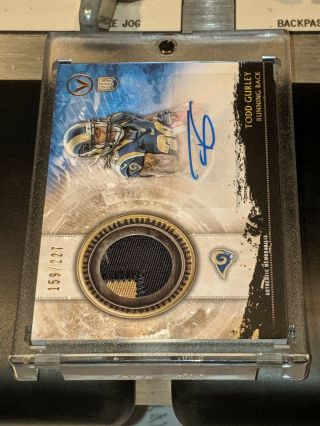 2015 Topps Valor Todd Gurley Two Color Patch Auto Rookie Card 159/227
