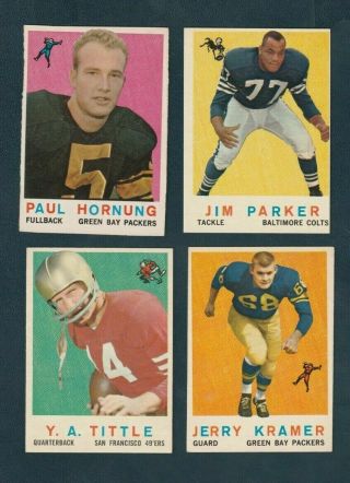 1959 Topps Football Paul Hornung 82 Nm/nm,  Packers