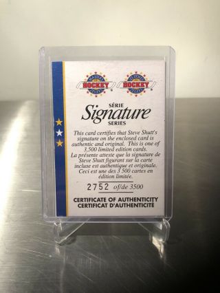 Steve Shutt Zellers Signature Series Auto Hockey Card 2752/3500 2
