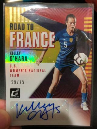 2018 - 19 Donruss Soccer Gold Road To France Kelley O 