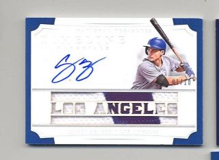 2017 National Treasures Corey Seager Auto Relic 01/10 - Wow Los Angles Dodgers