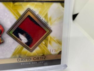 2019 Topps Diamond Icons David Ortiz Gold Game Memorabilia 3 CLR Patch 1/1 2