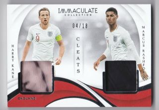 18 - 19 Panini Immaculate Harry Kane Rashford Game Dual Cleats04/18 England