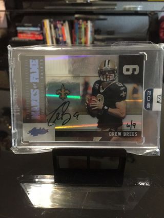 2016 Honors Drew Brees Auto Ssp /9 2010 Absolute Buyback