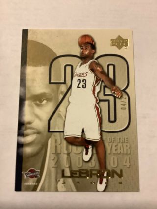 2004 - 05 Lebron James Ud Rookie Of The Year /23
