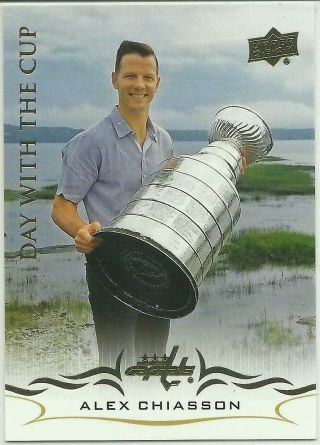 2018 - 19 Upper Deck Series 1 Alex Chiasson Sp Day With The Cup Dc5 Capitals