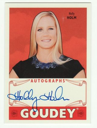 Holly Holm 2016 Upper Deck Goodwin Champions Goudey On Card Auto Autograph Ufc