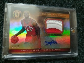 2016 - 17 Gold Standard Pascal Siakam Good As Gold Rpa Patch Auto Rookie Rc 19/25
