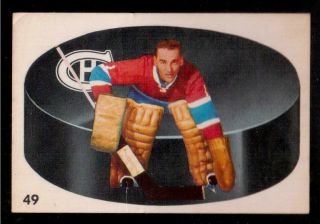 1962 - 63 Parkhurst 49 Jacques Plante Montreal Canadiens,  Very Fine