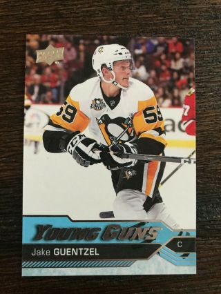 2016 - 17 Jake Guentzel Ud Young Guns Rookie 525 Update Rc Pittsburgh Penguins