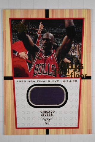 2000 Upper Deck Michael Jordan Nba Finals Mvp Ff11 Jumbo Gu/relic