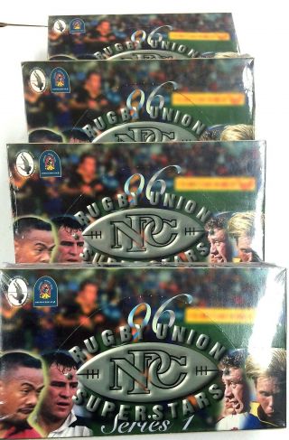 Factory Box 4 Boxes Of 1996 Nz Star Rugby Union Cards (36 Packs) - - Value