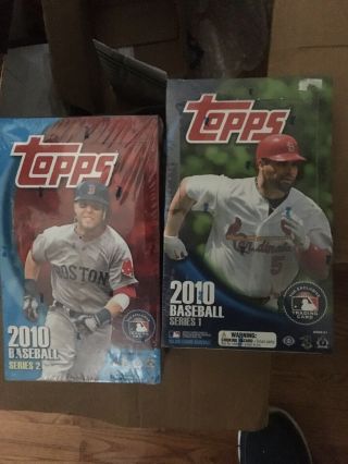 2010 Topps Baseball Series 1 & 2 Factory Hobby Baseball Boxes