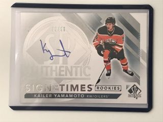 18 - 19 Sp Authentic Sign Of The Times Rookies Kailer Yamamoto