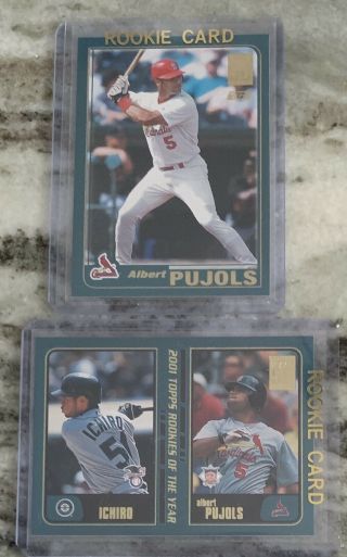 2001 Topps Traded Complete Set 265 Cards Pujols Rc & Pujols/ichiro (99) Rc
