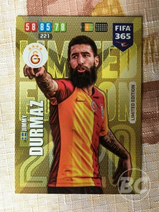 Rare Jimmy Durmaz Galatasaray Limited Edition Card Panini Fifa 365 2020