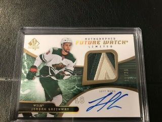 2018 - 19 Ud Sp Authentic Jordan Greenway Future Watch Auto Patch Limited /25