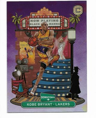 Pkobe Bryant 2018 - 19 Panini Cornerstones Downtown Black Mamba Lakers Case Hit