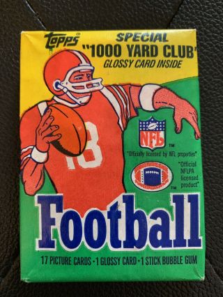 1986 Topps Fb Wax Pack Possible Jerry Rice Steve Young Rc