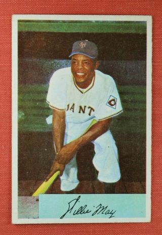 ∎ 1954 Bowman Baseball Card Willie Mays 89 Awesome Card
